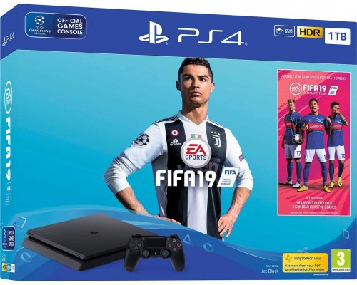 Console Playstation 4 Slim 1TB Black + FIFA 2019